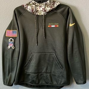 Nike Olive San Francisco 49ers Salute to Service pullover hoodie